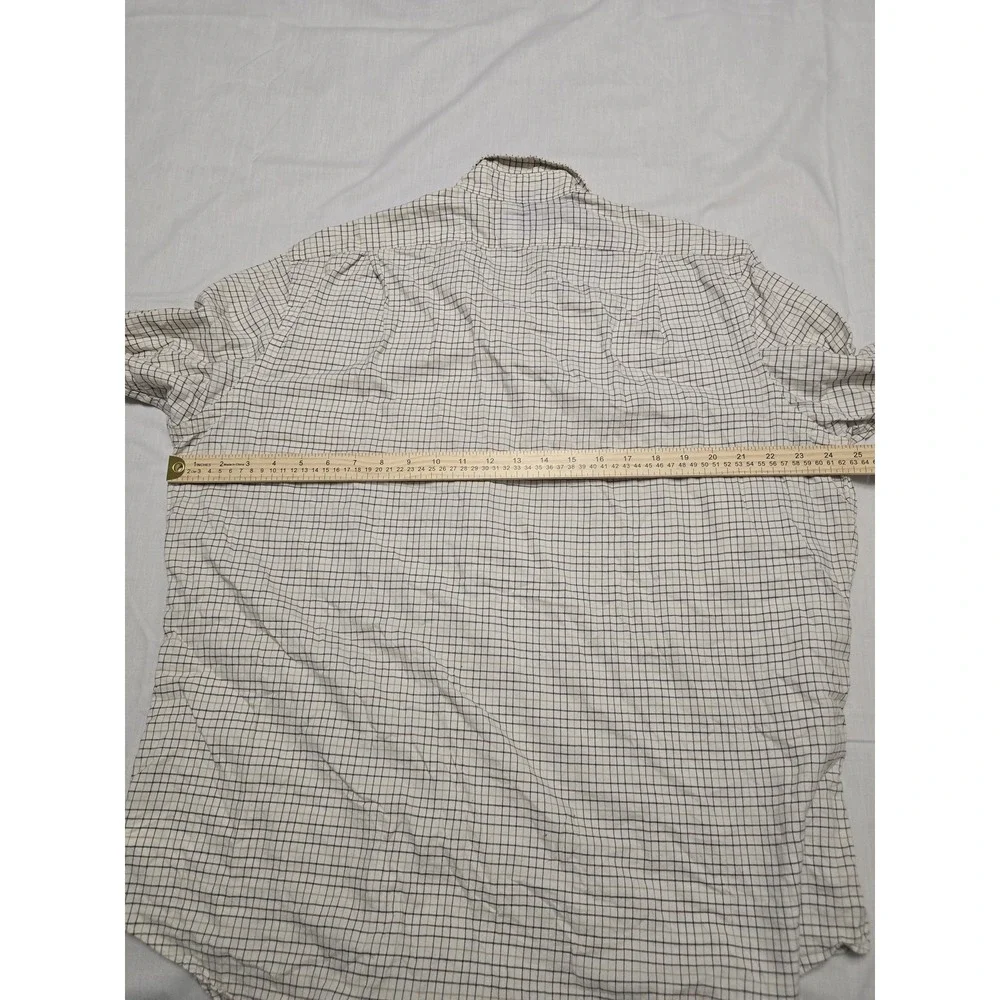 Polo‎ Ralph Lauren Shirt Mens XL Beige Brown Check Plaid Long Sleeve Button Down